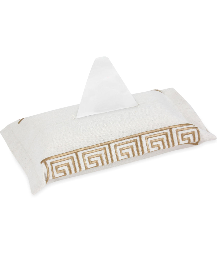 Greek Tissue Box Cover