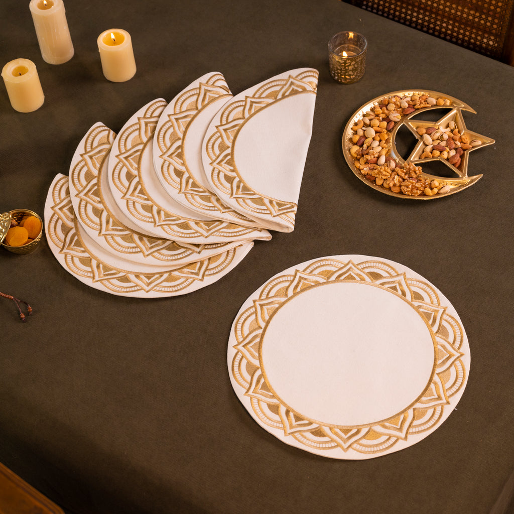 Crescent Mandela Placemat Set