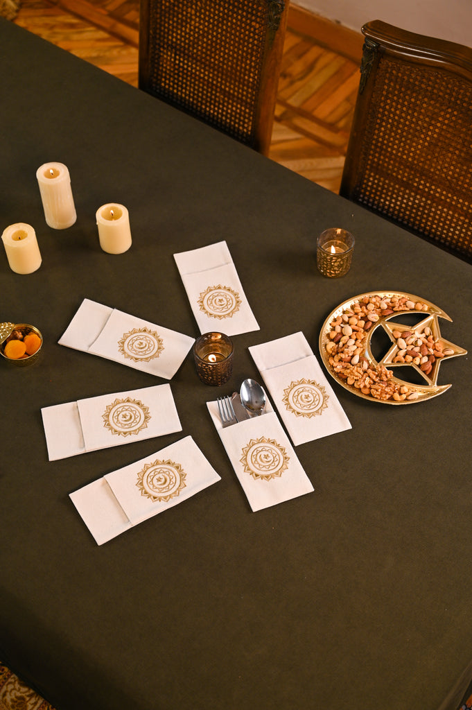 Crescent Mandela Cutlery Holder Set