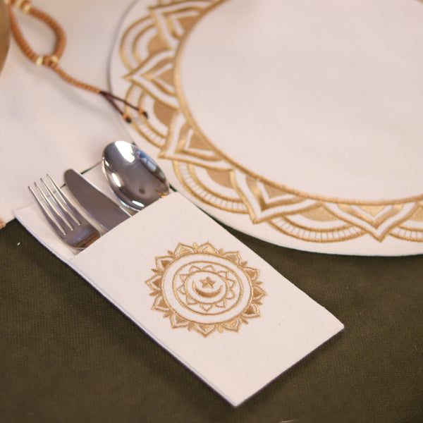 Crescent Mandela Cutlery Holder Set