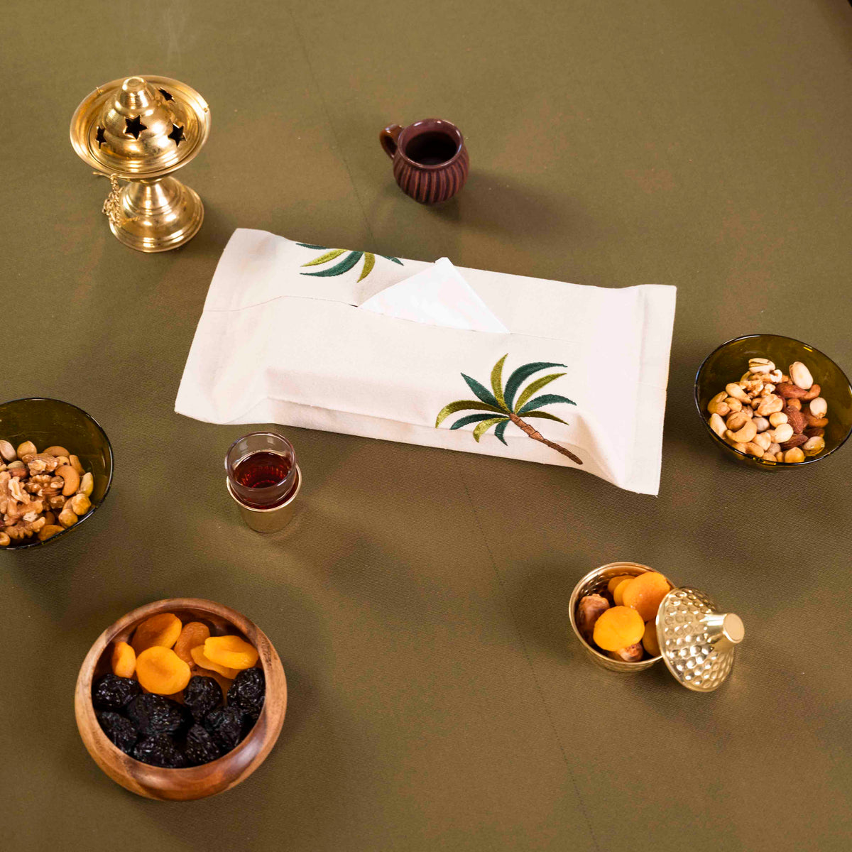 Palm Tree Tissue Box Cover