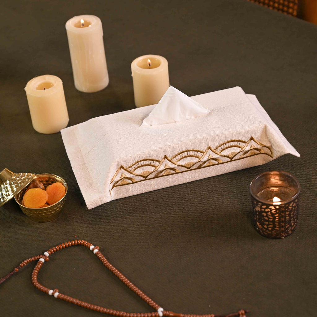 Crescent Mandela Tissue Box Cover