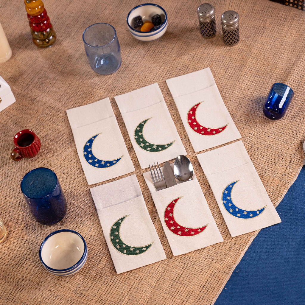 Sparkling Crescent Cutlery Holder Set