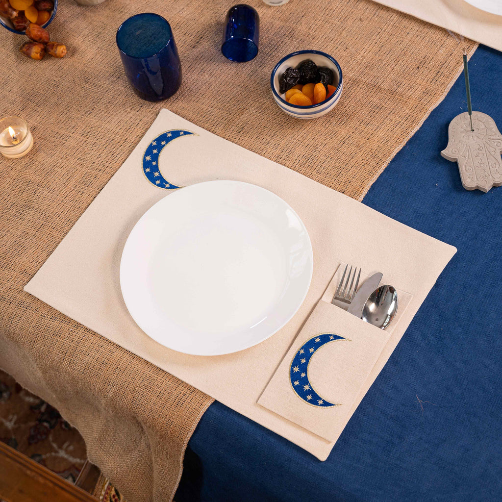 Sparkling Crescent Placemat Set