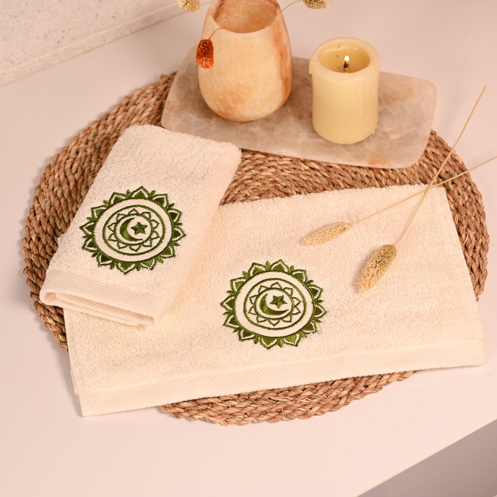 Crescent Mandela Guest Towels Set