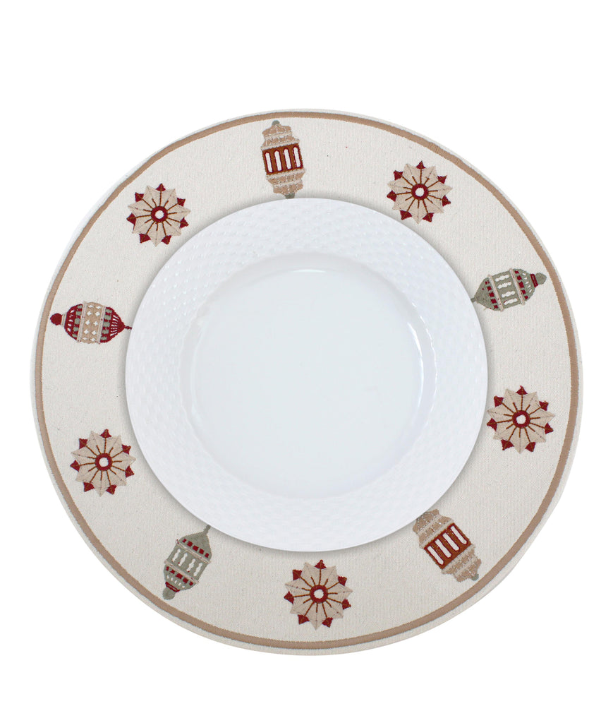 Earthy Lanterns Placemats Set