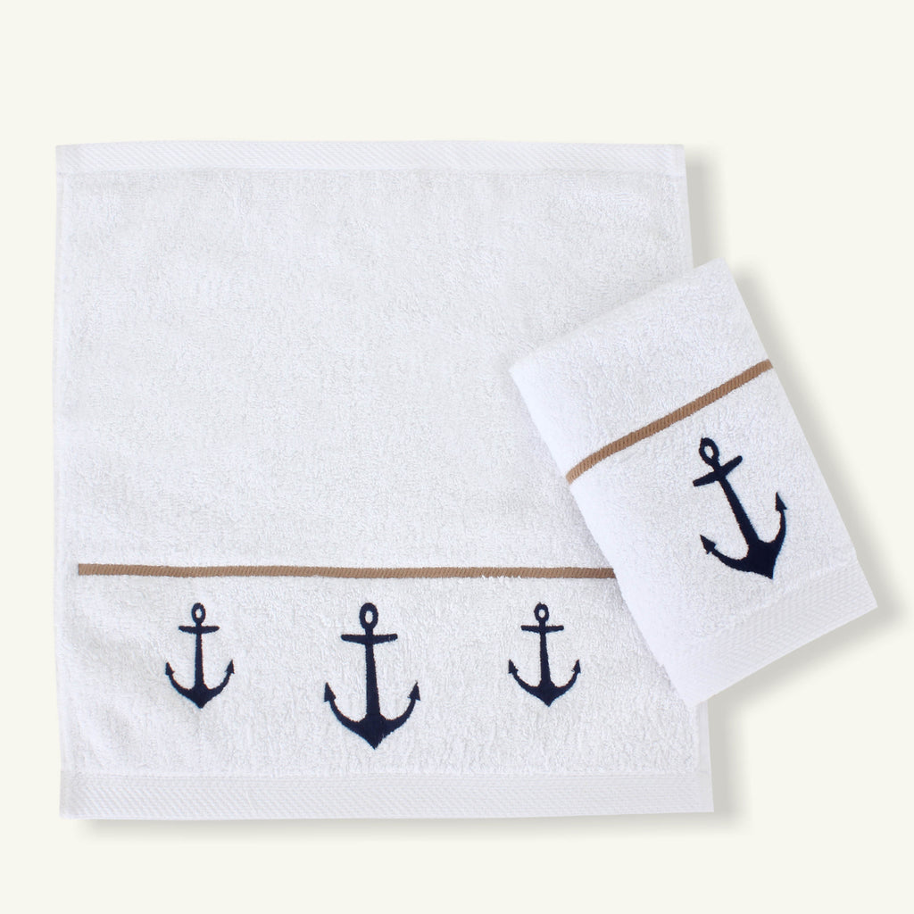 Salty Anchor Guest Towel Set
