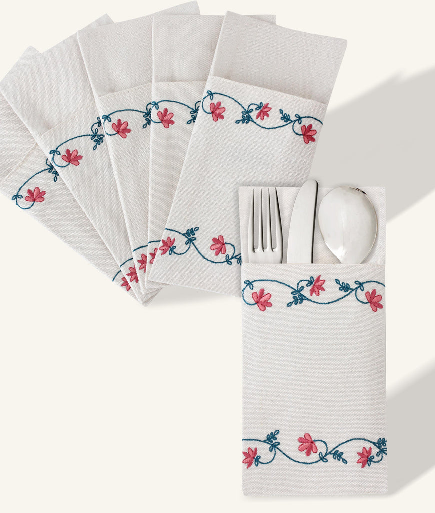 Spring Blossom Cutlery Holder Set