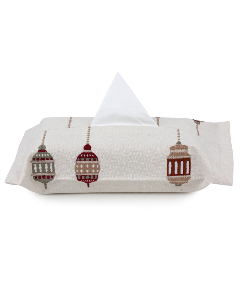 Earthy Lanterns Tissue Box Cover