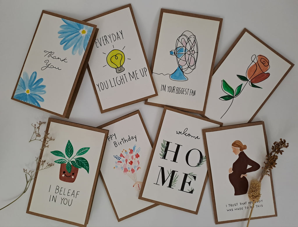 Hand Painted Greeting Cards