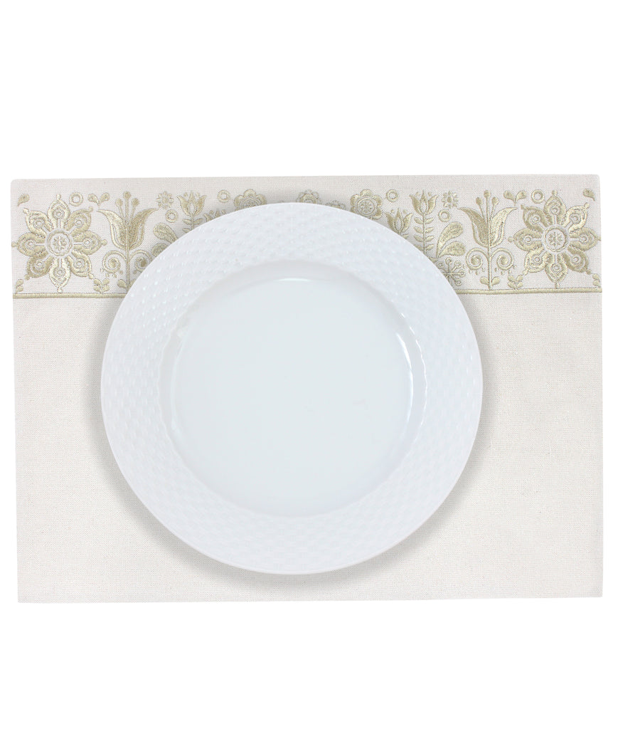 Golden Scandi Garden Placemats Set