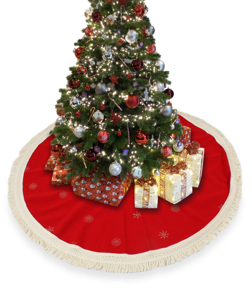 Boho Fringe Christmas Tree Skirt