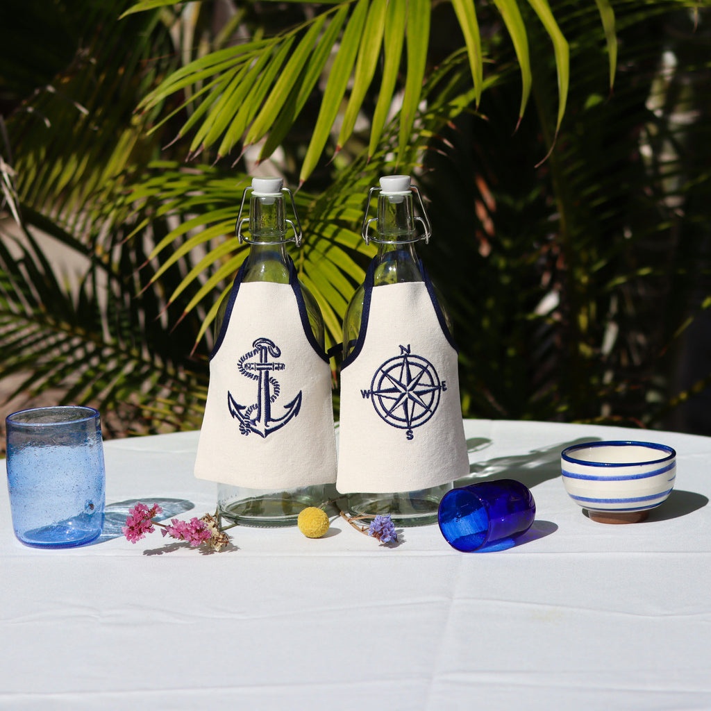 Nautical Bottle Aprons Set