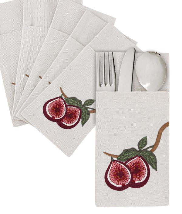 Fig Field Cutlery Sleeves Set