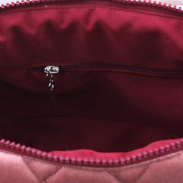Blush Puff Velvet Pouch