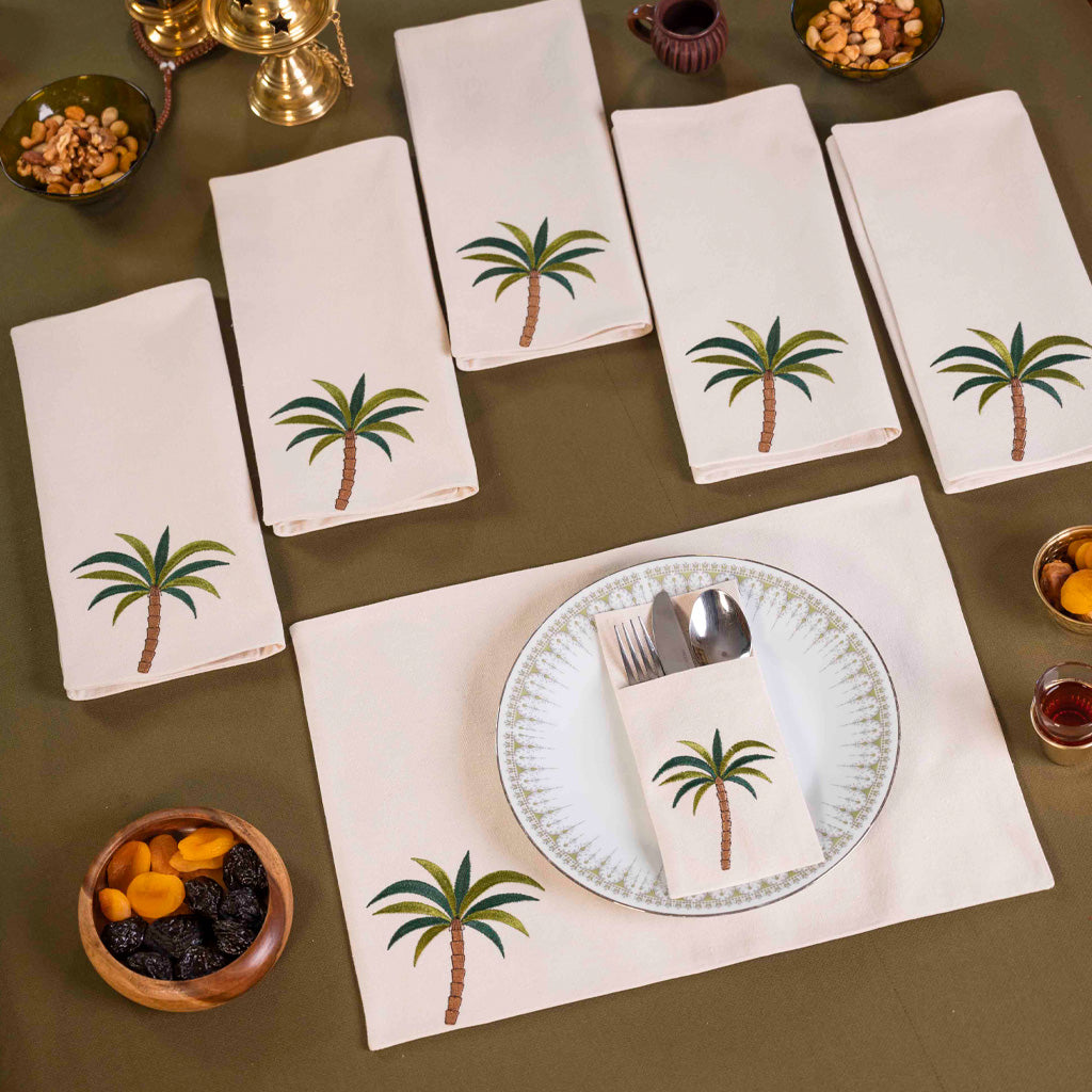 Palm Tree Placemat Set