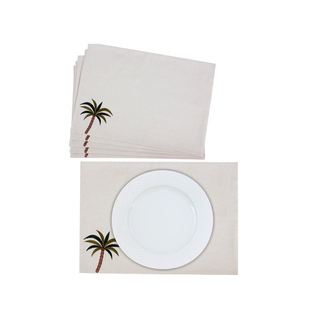 Palm Tree Placemat Set
