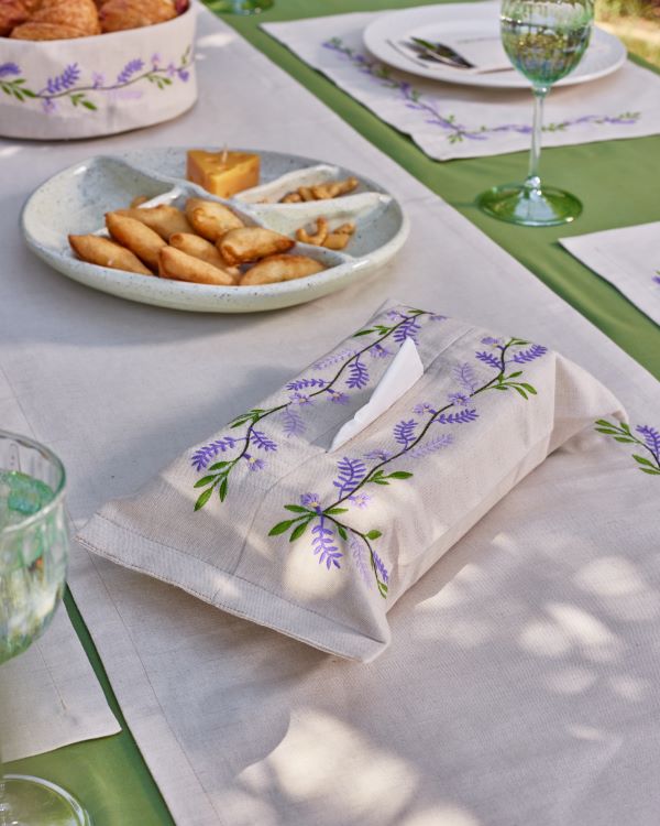 Lavender Tissue Box Cover