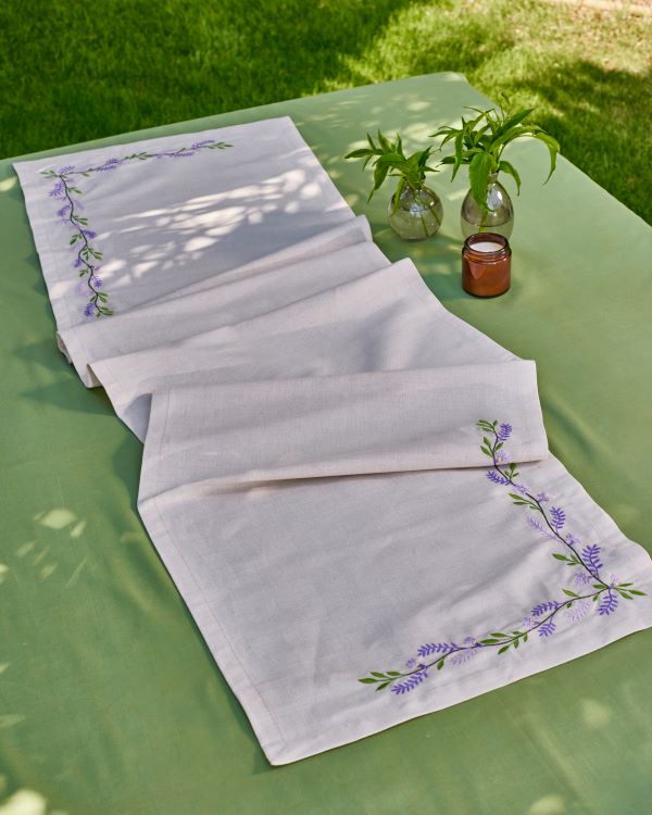 Lavender Bloom Table Runner
